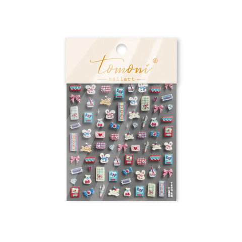 to4925 Kawaii Doodle Nail Stickers variant image - Tomoni Nail Art