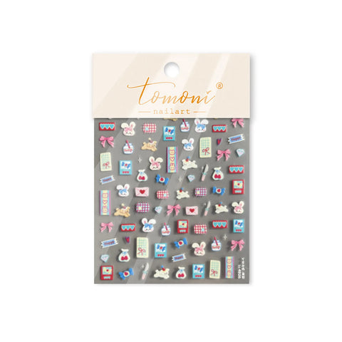 to4926 Kawaii Doodle Nail Stickers variant image - Tomoni Nail Art