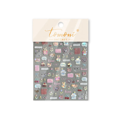 Kawaii Doodle Nail Stickers | Cute Cat Nail Art Decals