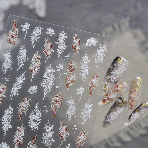 Koi Fish Nail Stickers - nail art product image 1