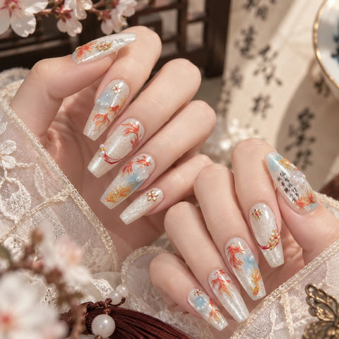 Koi Fish Nail Stickers - nail art product image 4
