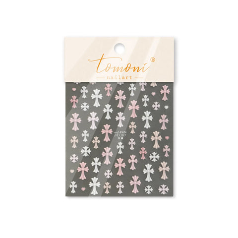 MS969 Macaron Cross Star Nail Stickers variant image - Tomoni Nail Art