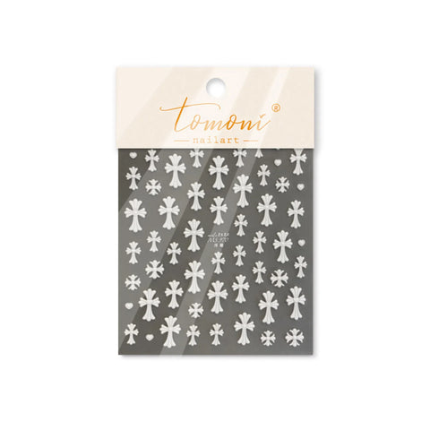 MS970 Macaron Cross Star Nail Stickers variant image - Tomoni Nail Art