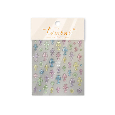 MS974 Macaron Cross Star Nail Stickers variant image - Tomoni Nail Art