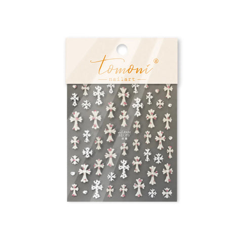 MS976 Macaron Cross Star Nail Stickers variant image - Tomoni Nail Art
