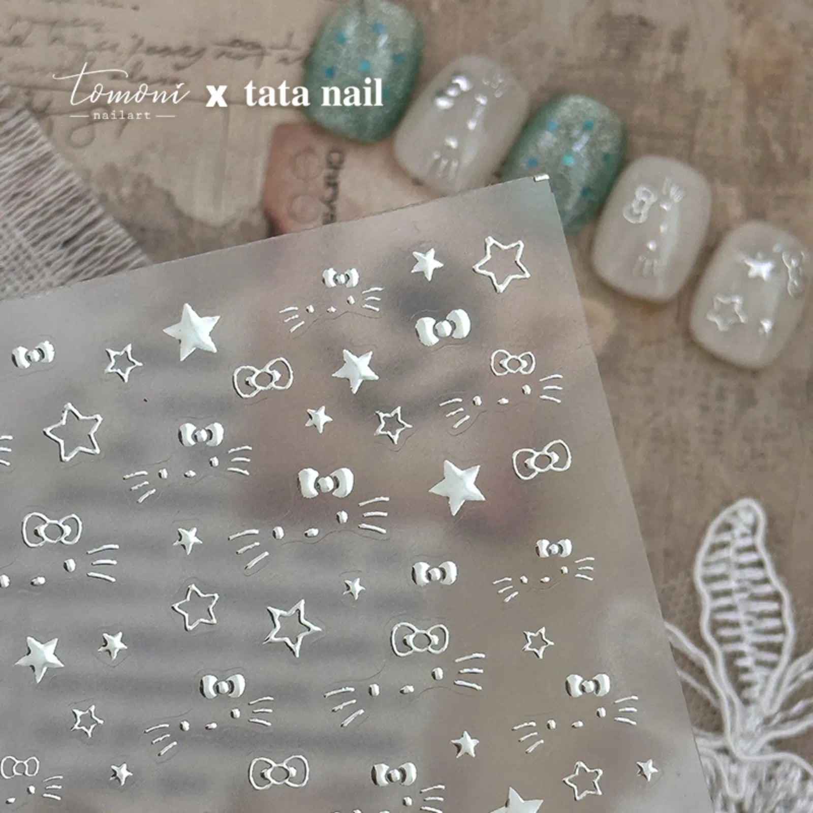 Mermaid Ocean Nail Stickers | Summer Nail Art Decals image