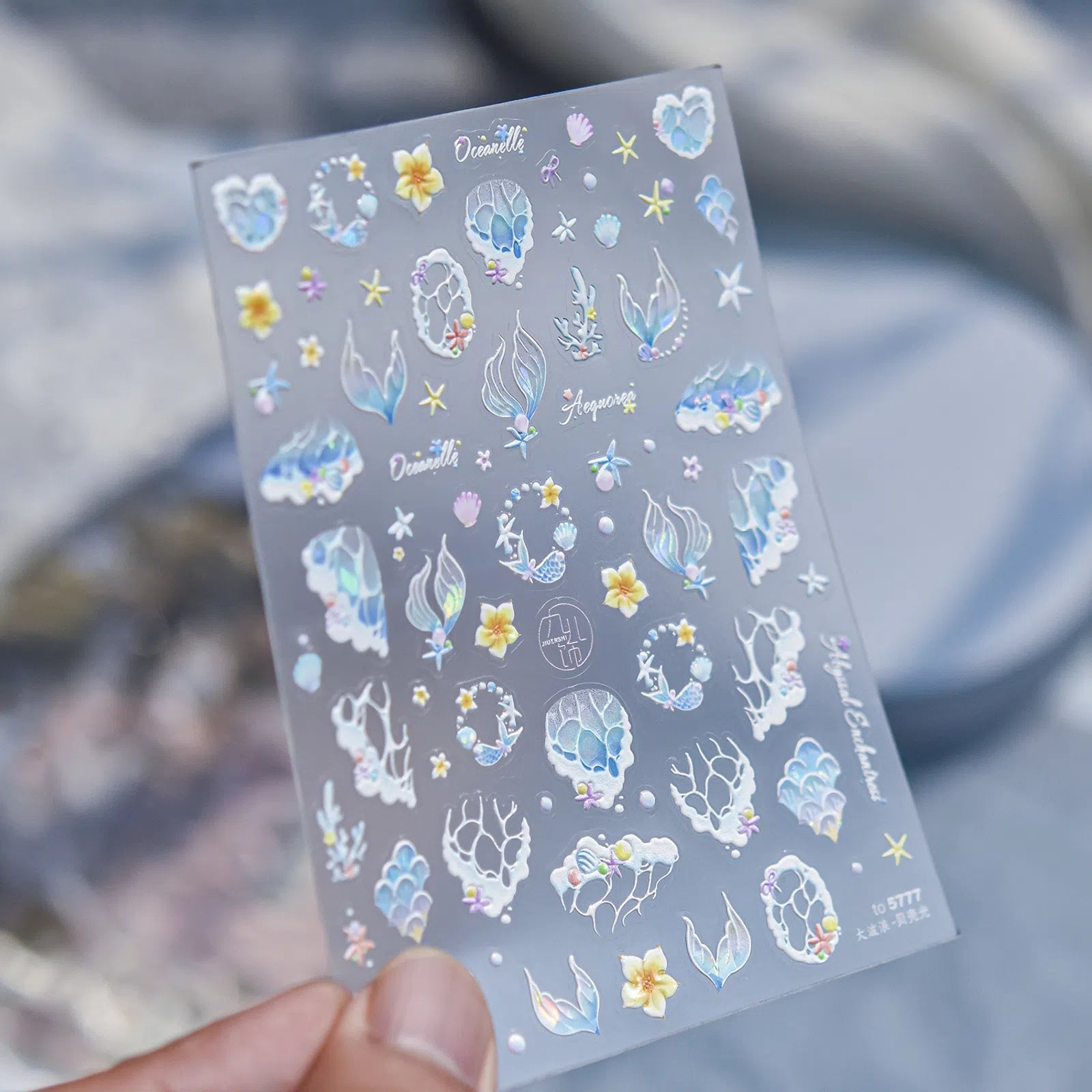to5777 Mermaid Ocean Nail Stickers variant image - Tomoni Nail Art