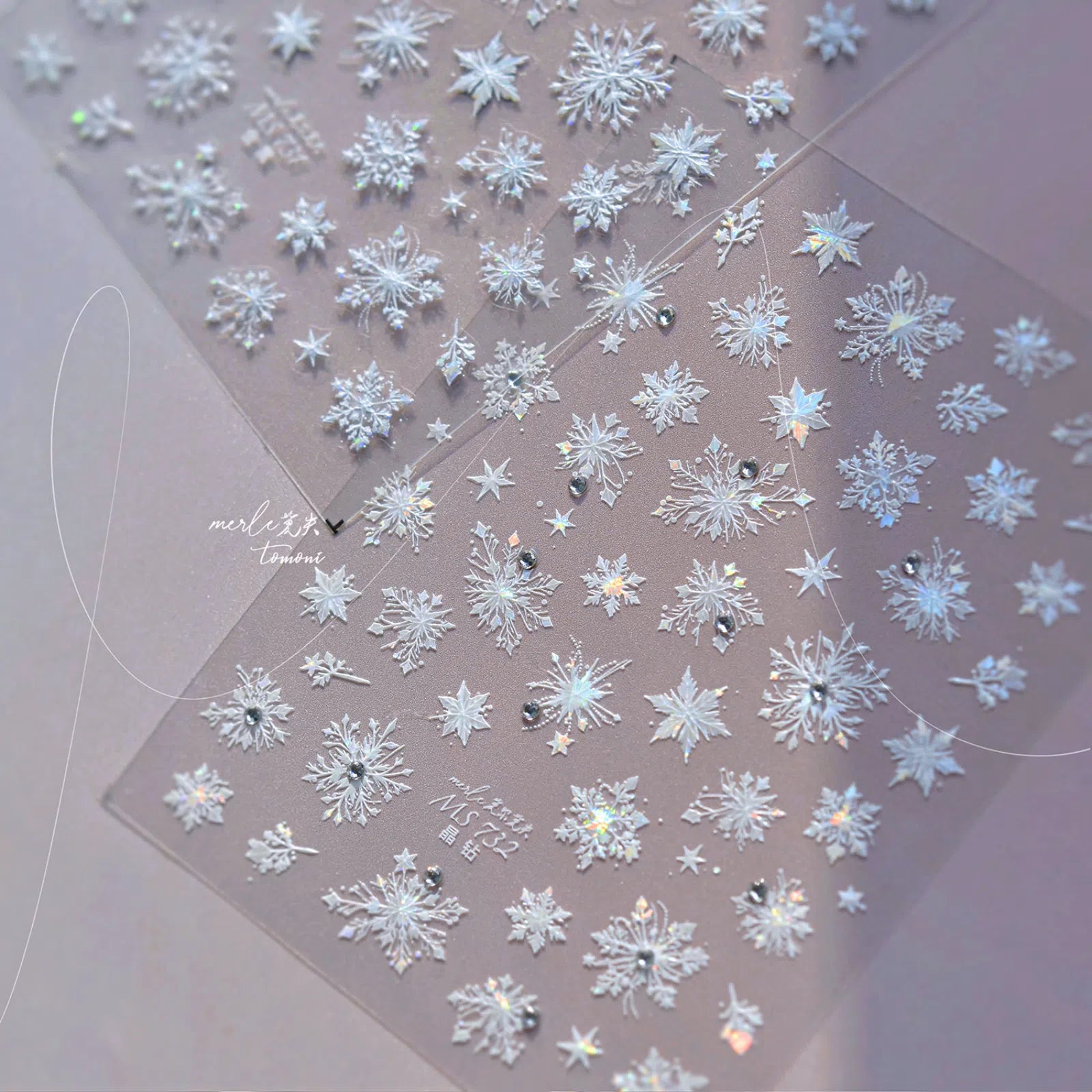 Metallic Butterfly Nail Stickers | Elegant Nail Art Decals image