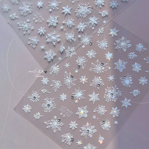 Metallic Butterfly Nail Stickers | Elegant Nail Art Decals image