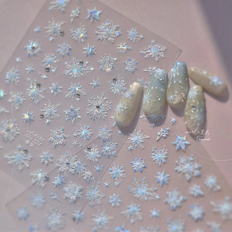 Metallic Butterfly Nail Stickers | Elegant Nail Art Decals image