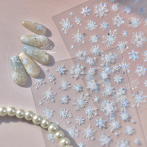 Metallic Butterfly Nail Stickers | Elegant Nail Art Decals image