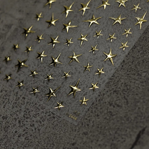 Metallic Star Nail Stickers | Celestial Nail Art Decals - image 1