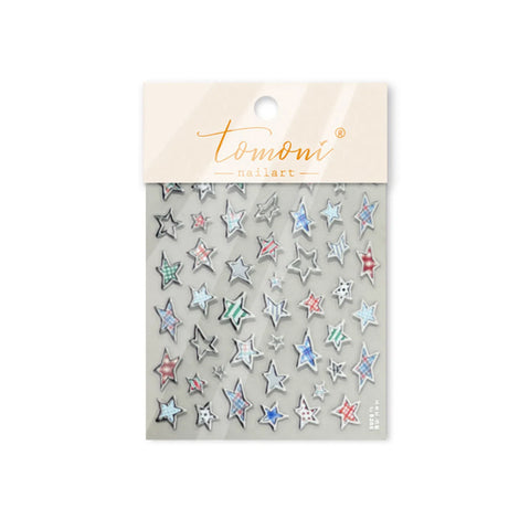 to5285 Metallic Star Nail Stickers | Celestial Nail Art Decals