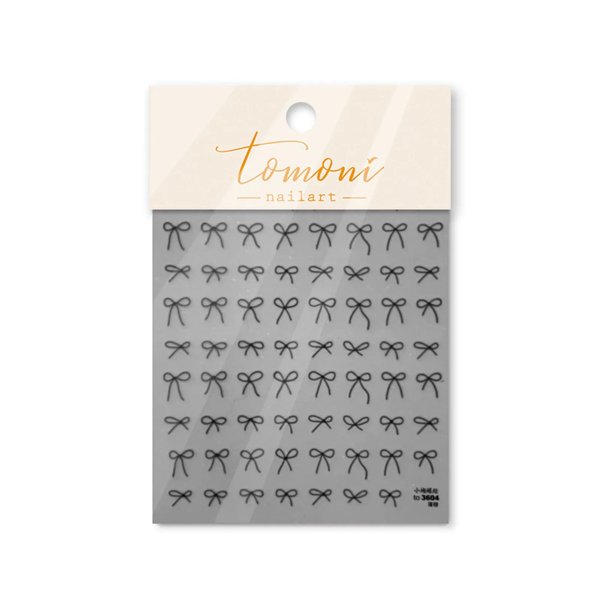 to3604 Minimal Bow Nail Stickers variant image - Tomoni Nail Art