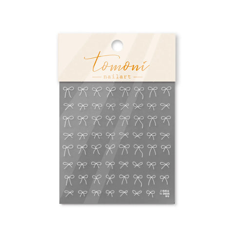 to3605 Minimal Bow Nail Stickers variant image - Tomoni Nail Art