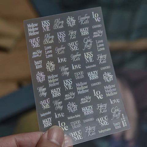 to5886 Minimal Letter Nail Stickers variant image - Tomoni Nail Art