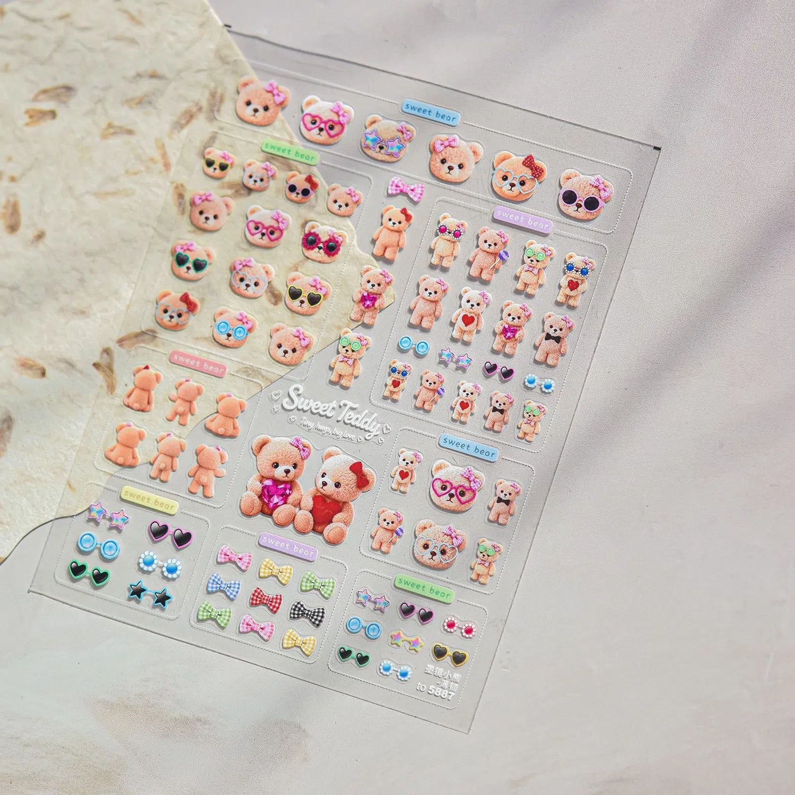 to5887 Minimal Letter Nail Stickers variant image - Tomoni Nail Art