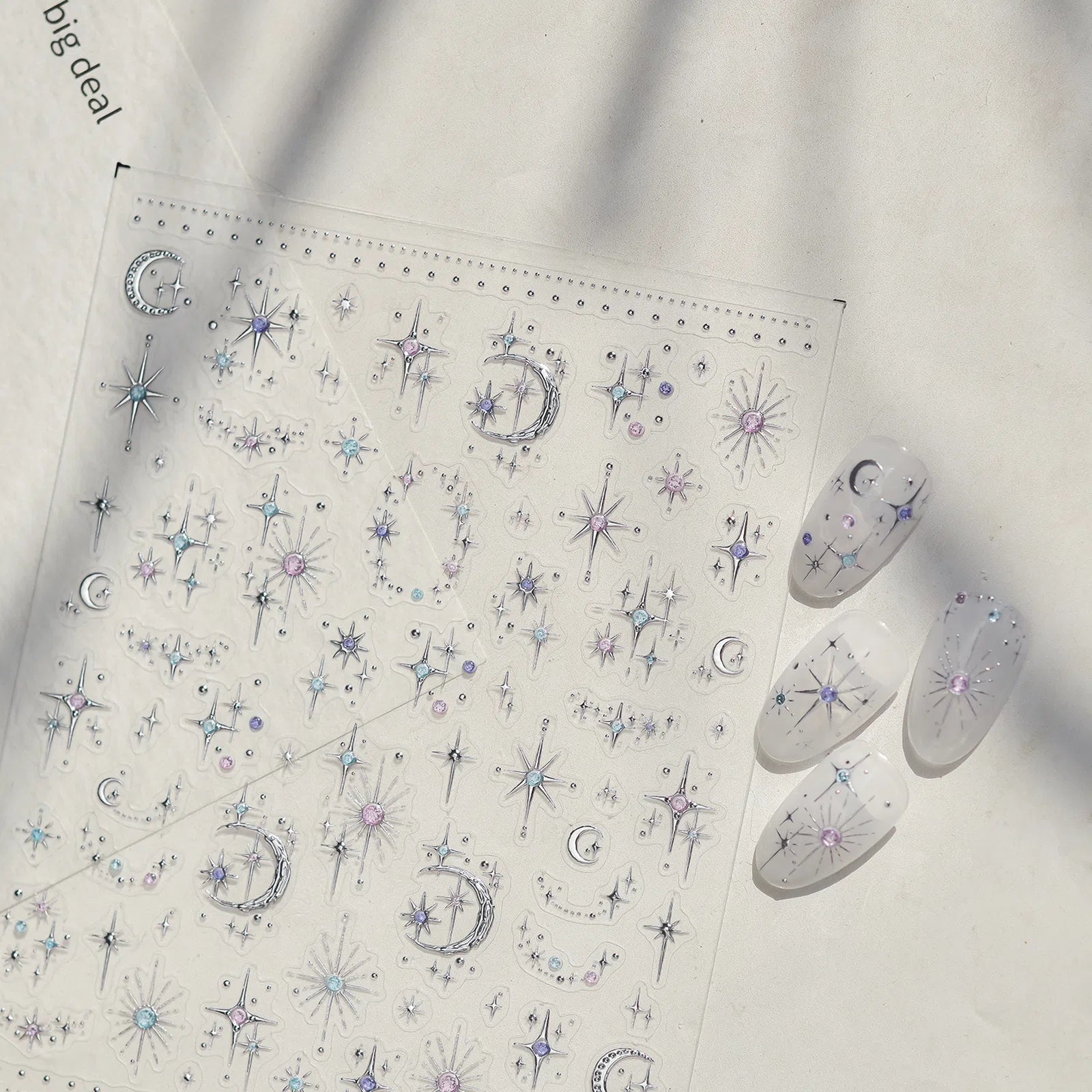 Moon Star Nail Stickers | Celestial Nail Art Decals - image 3