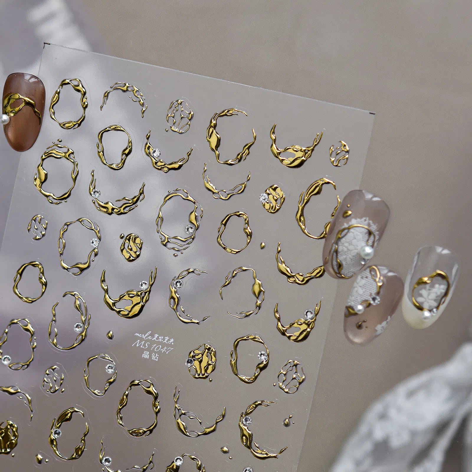 New Chinese Metallic Nail Stickers | Elegant Nail Art Decals - image 4
