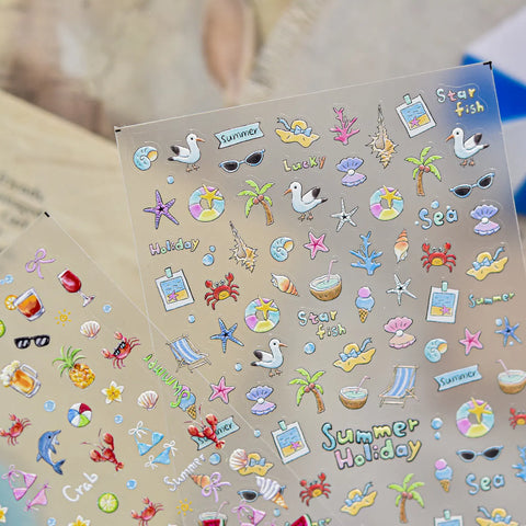 Ocean Starfish Nail Stickers | Summer Beach Nail Art Decals - image 1