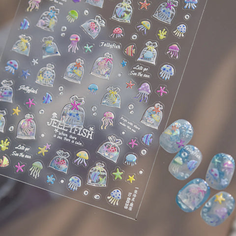 Ocean Starfish Nail Stickers | Summer Beach Nail Art Decals - image 2