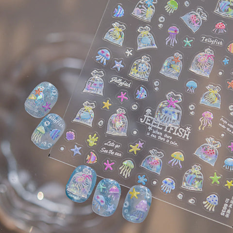 Ocean Starfish Nail Stickers | Summer Beach Nail Art Decals - image 3