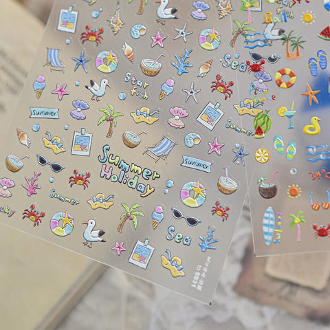 Ocean Starfish Nail Stickers | Summer Beach Nail Art Decals - image 3