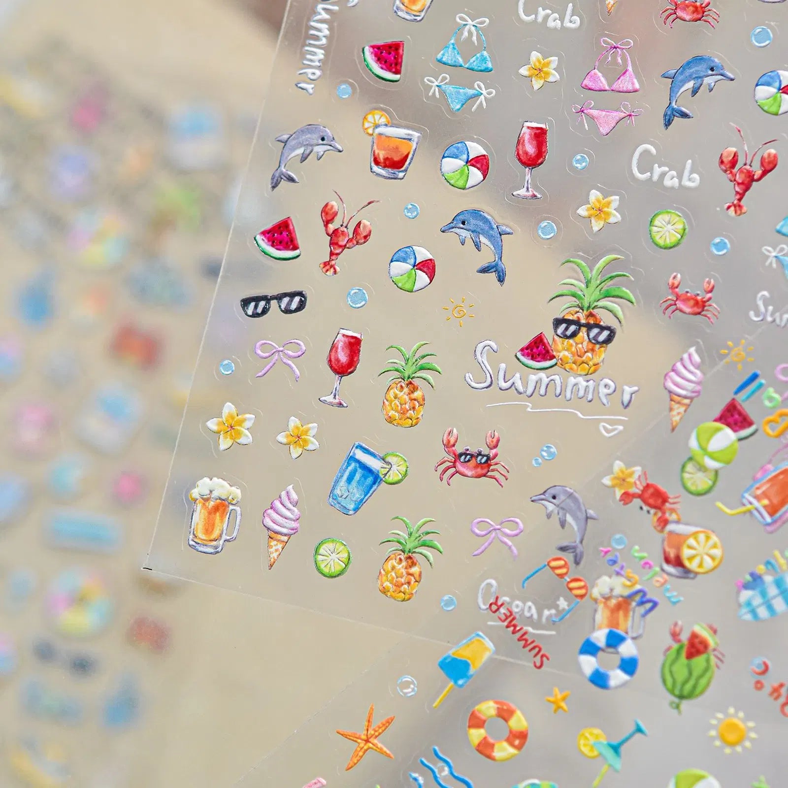 Ocean Starfish Nail Stickers | Summer Beach Nail Art Decals - image 4