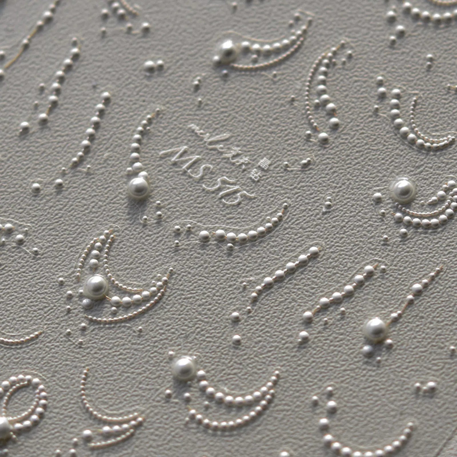 Pearl Moon French Nail Stickers | Elegant Rhinestone Nail Art Decals - image 4