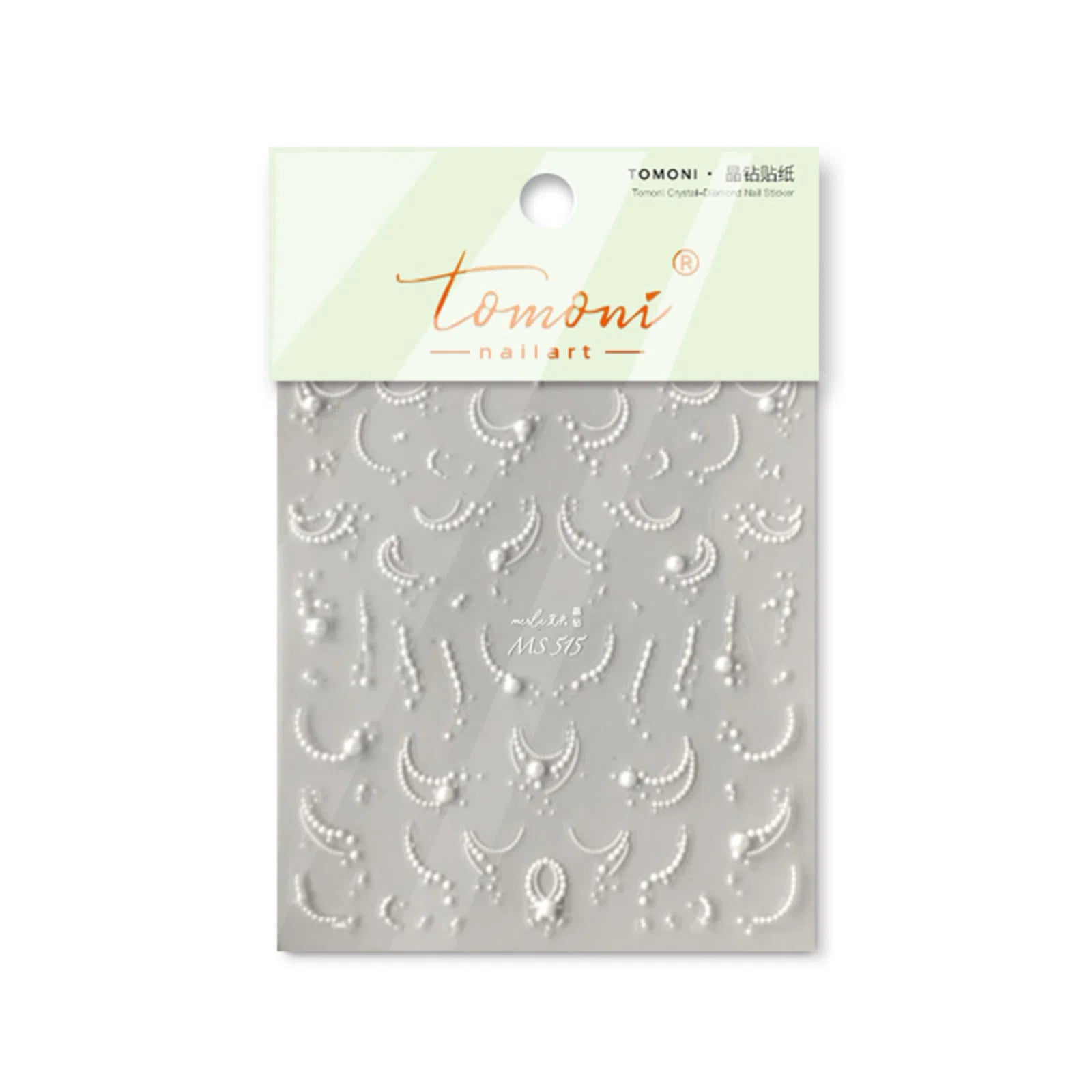 MS515 Pearl Moon French Nail Stickers variant image - Tomoni Nail Art
