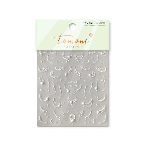 MS515 Pearl Moon French Nail Stickers variant image - Tomoni Nail Art