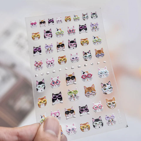 to5939 Puppy & Kitty Nail Stickers variant image - Tomoni Nail Art
