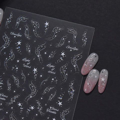 Shooting Star Nail Stickers - nail art product image 2
