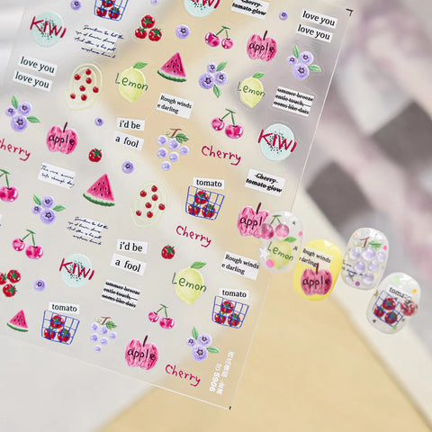 Soda Bubble Nail Stickers | Summer Drink Nail Art Decals - image 3