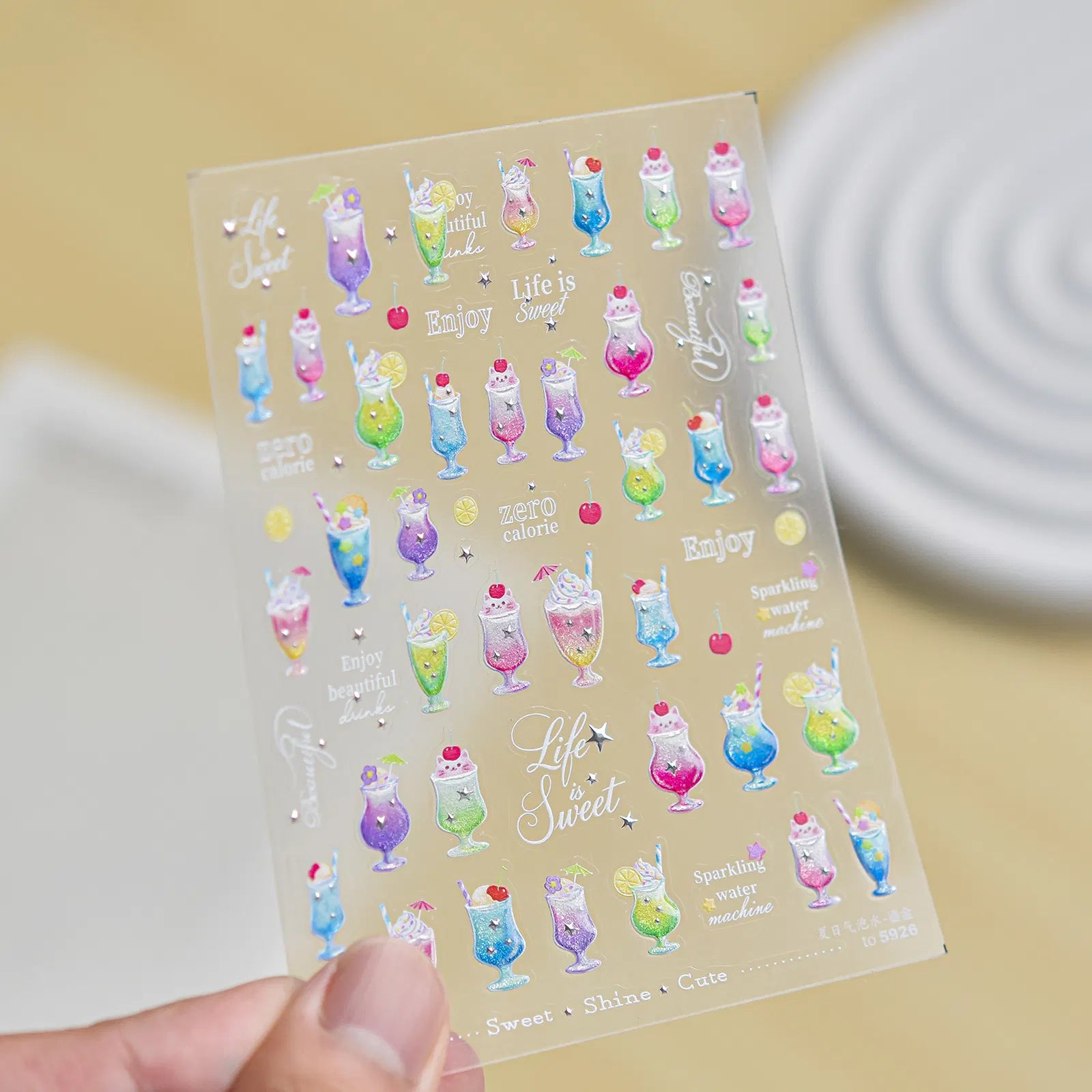 to5926 Soda Bubble Nail Stickers variant image - Tomoni Nail Art
