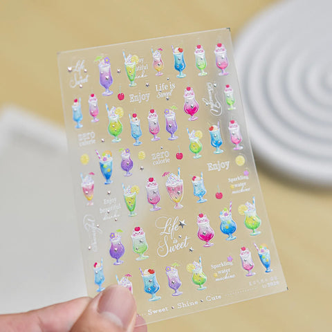 to5926 Soda Bubble Nail Stickers variant image - Tomoni Nail Art