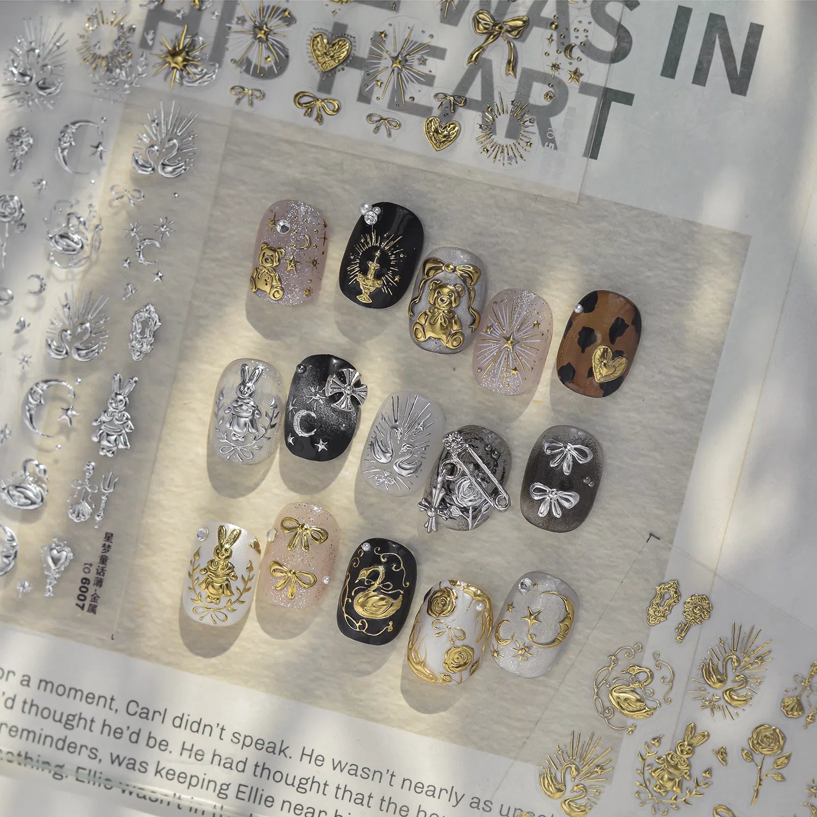 Star Fairy Tale Nail Stickers | Kawaii Star Nail Art Decals - image 1