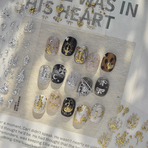 Star Fairy Tale Nail Stickers | Kawaii Star Nail Art Decals - image 1