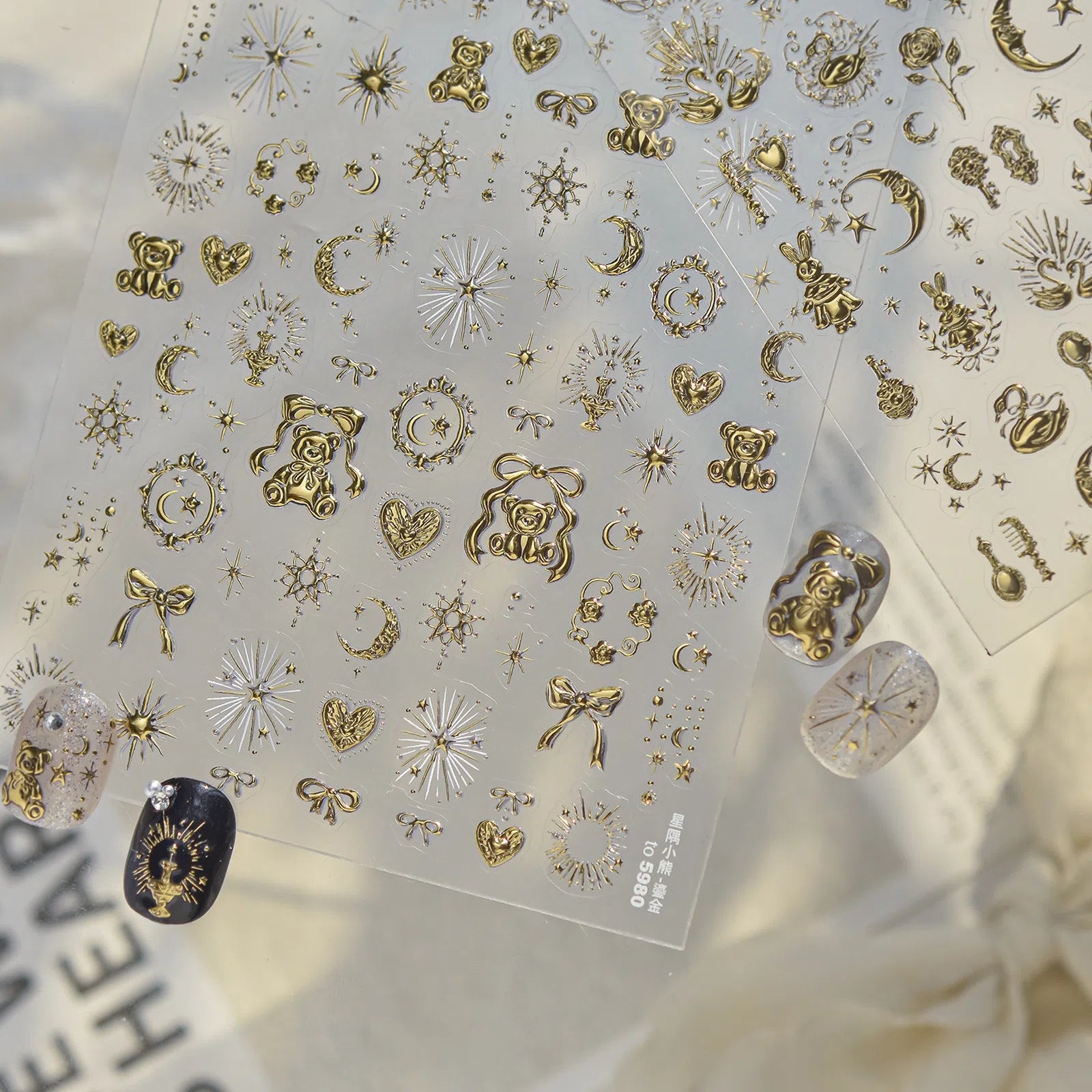 Star Fairy Tale Nail Stickers | Kawaii Star Nail Art Decals - image 2