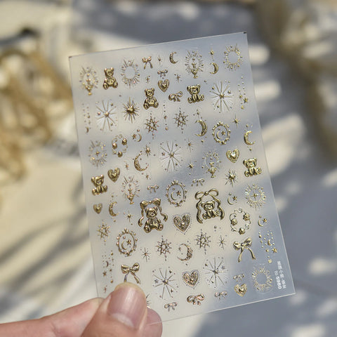 Star Fairy Tale Nail Stickers | Kawaii Star Nail Art Decals - to5980 variant image