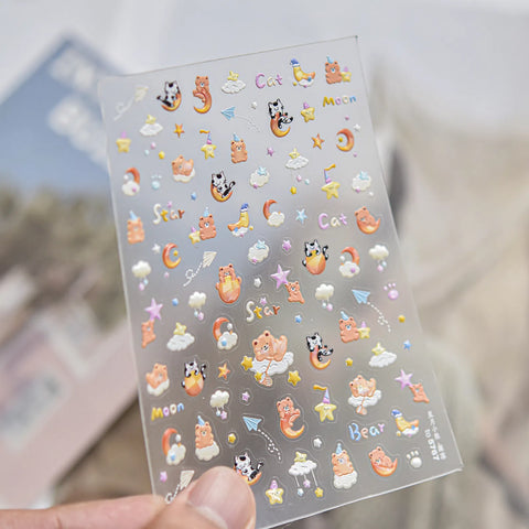 to5767 Strawberry Bunny Nail Stickers variant image - Tomoni Nail Art