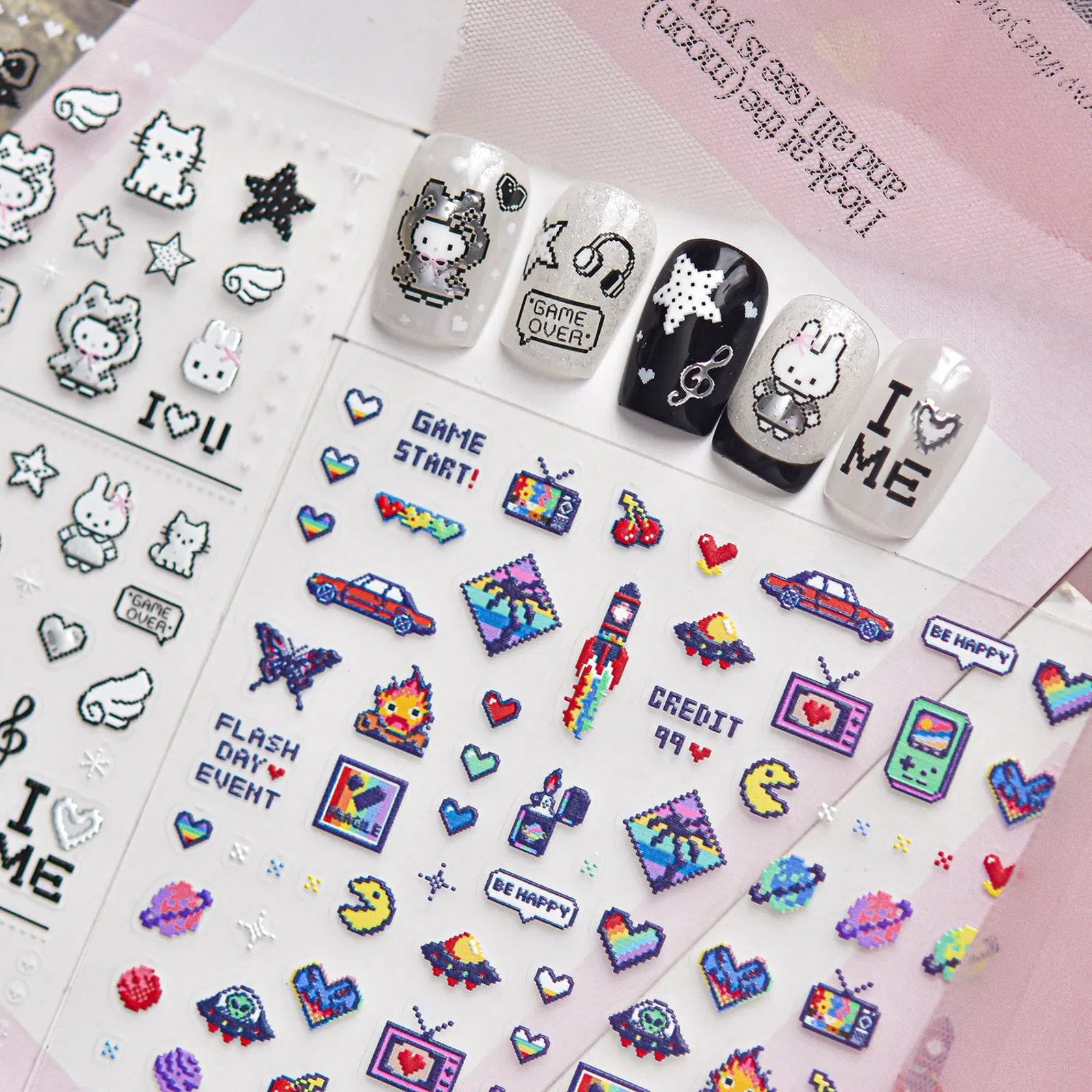 Summer Ocean Nail Stickers | 3D Beach Nail Art Decals - image 2