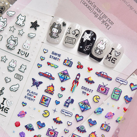 Summer Ocean Nail Stickers | 3D Beach Nail Art Decals - image 2