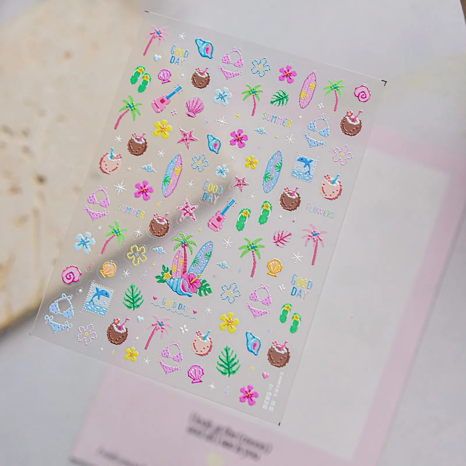 to5828 Summer Ocean Nail Stickers variant image - Tomoni Nail Art