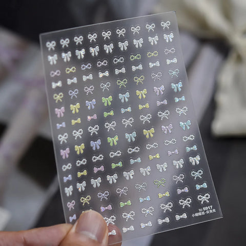 to5917 Tiny Bow Nail Stickers variant image - Tomoni Nail Art
