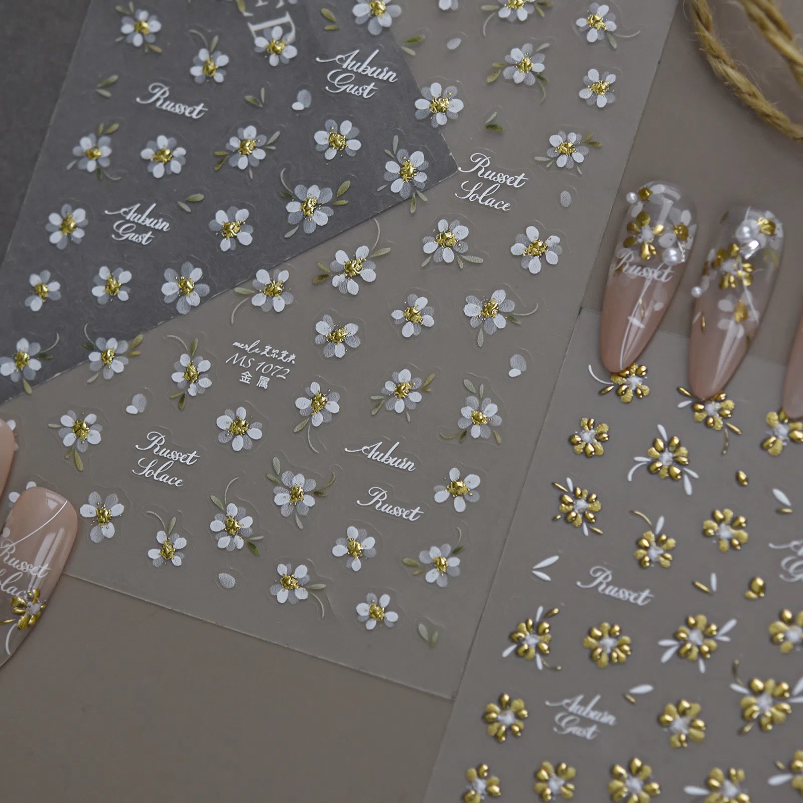Tiny Flower Nail Stickers | Minimal Floral Nail Art Decals - image 2