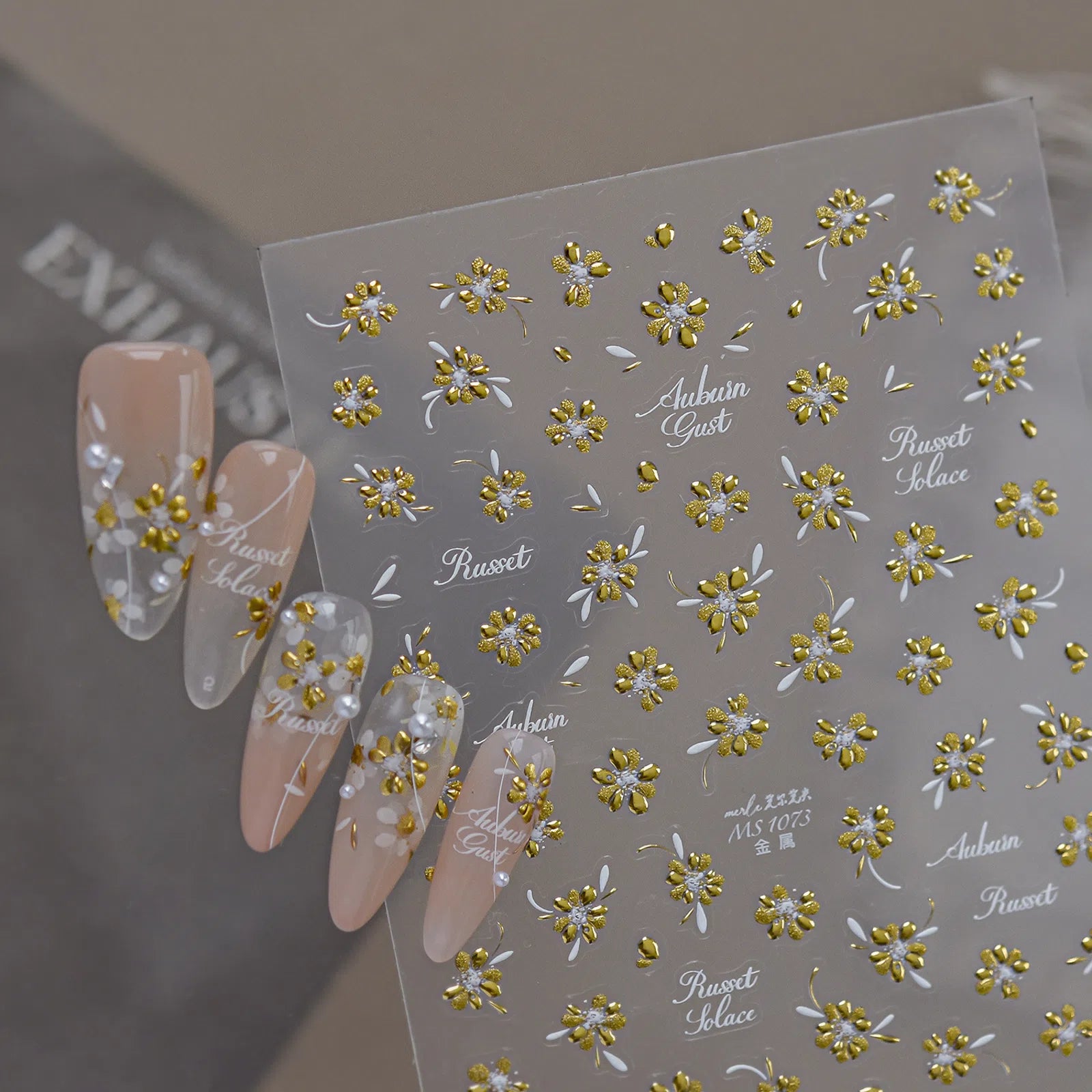 Tiny Flower Nail Stickers | Minimal Floral Nail Art Decals - image 3