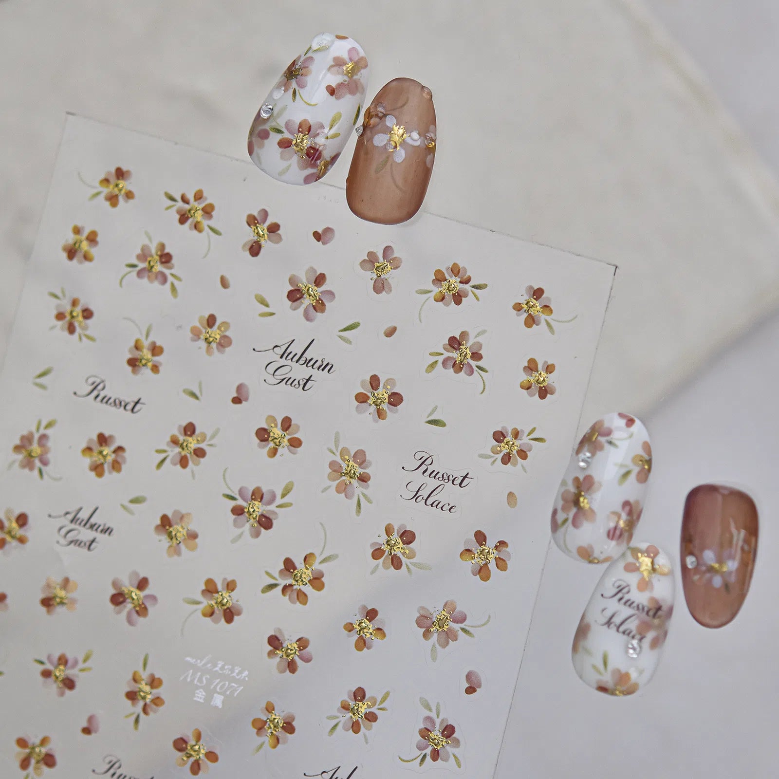 Tiny Flower Nail Stickers | Minimal Floral Nail Art Decals - image 4