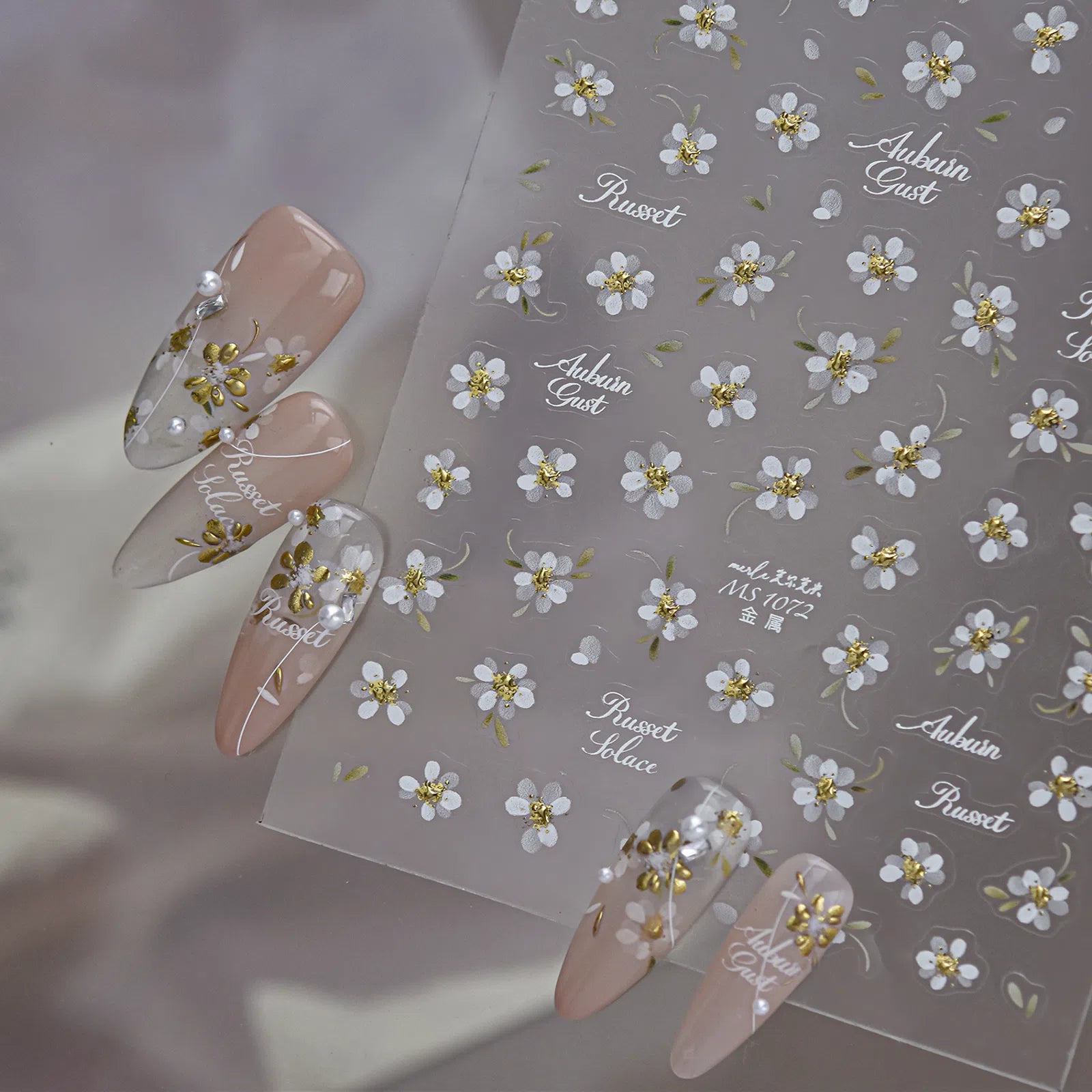 Tiny Flower Nail Stickers | Minimal Floral Nail Art Decals - image 5