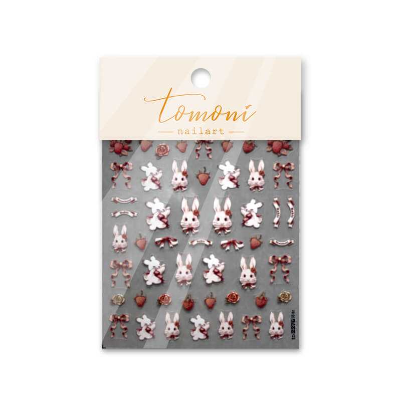 cute bunny nail decal stickers